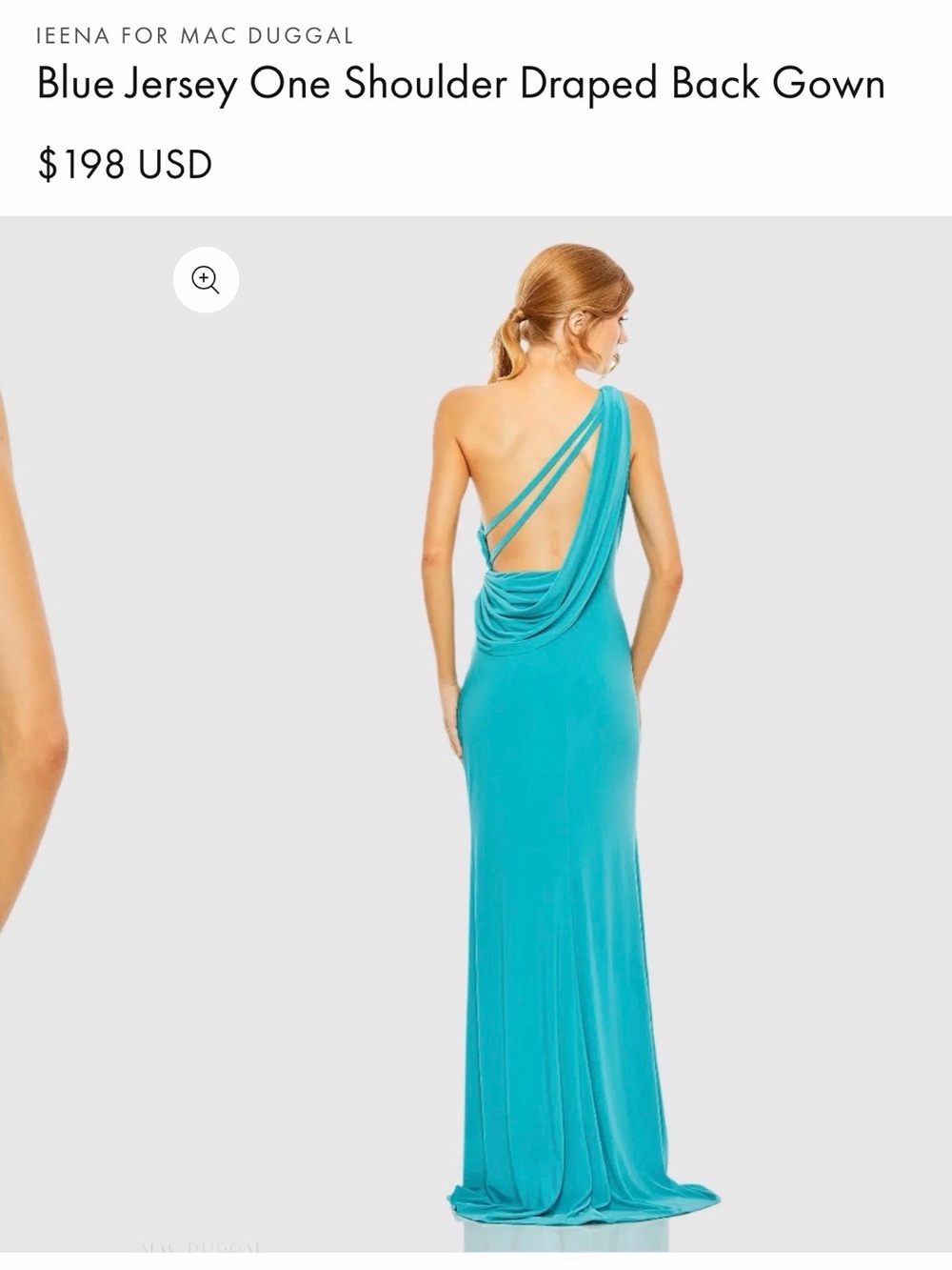 MAC DUGGAL Blue Dress